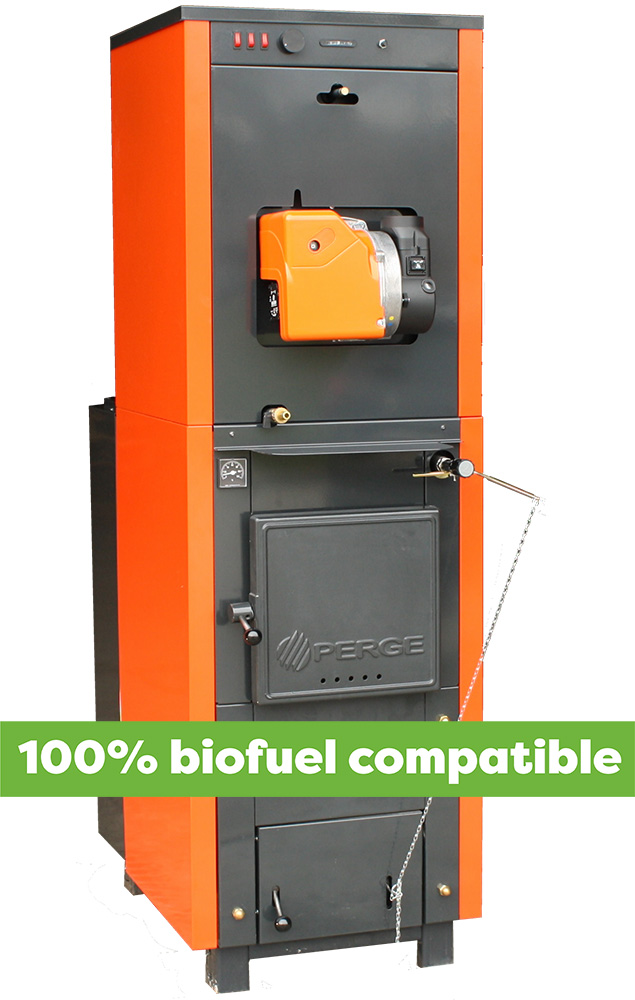 F30 combined wood-biofuel boiler