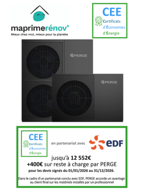 Pompe à Chaleur Air/Eau OptiPac MR290 haute température A+++ | PERGE