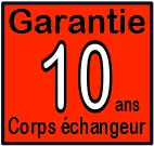 Garantie 10 ans corps de chaudière