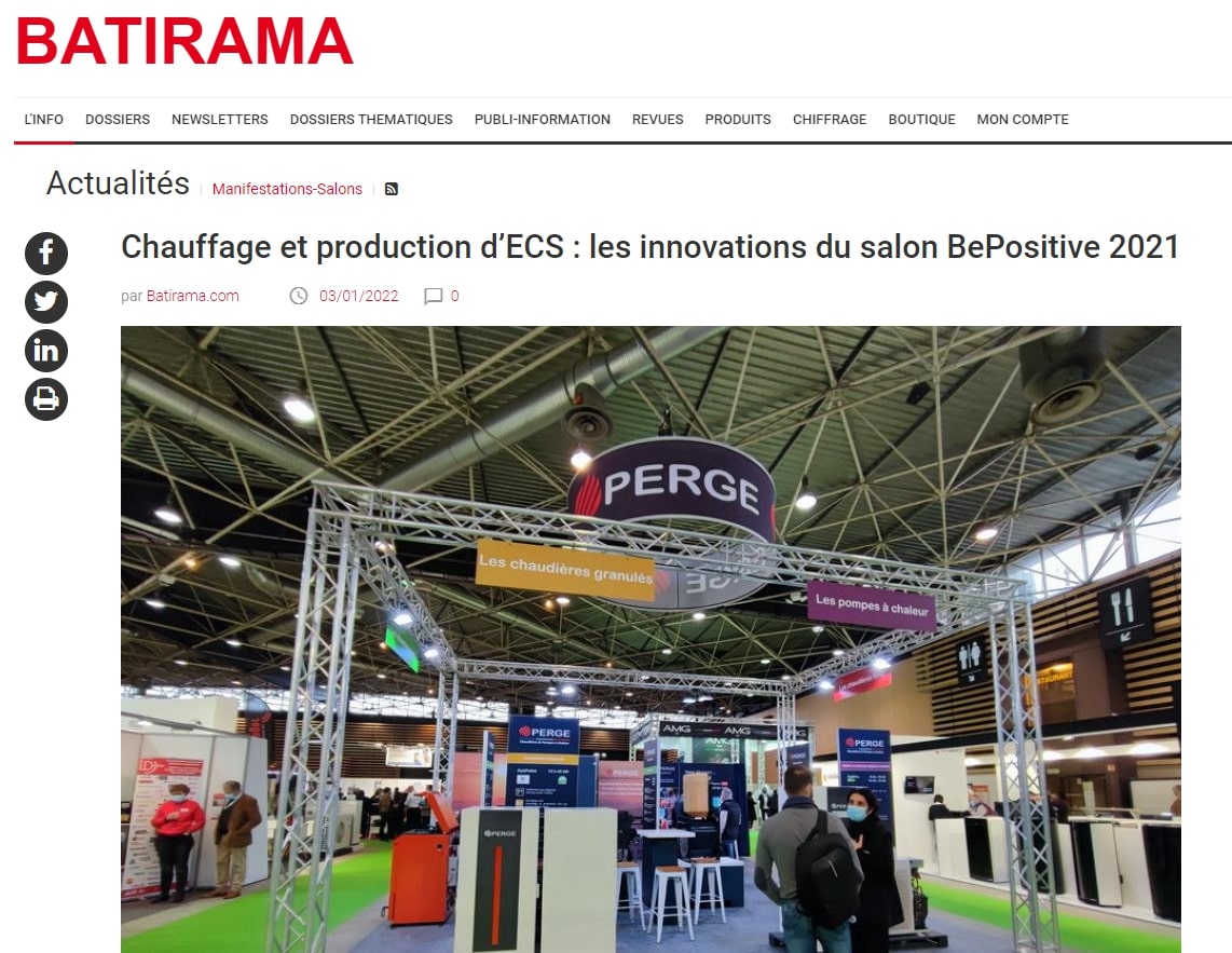 BATIRAMA : Perge au salon BePositive 2021