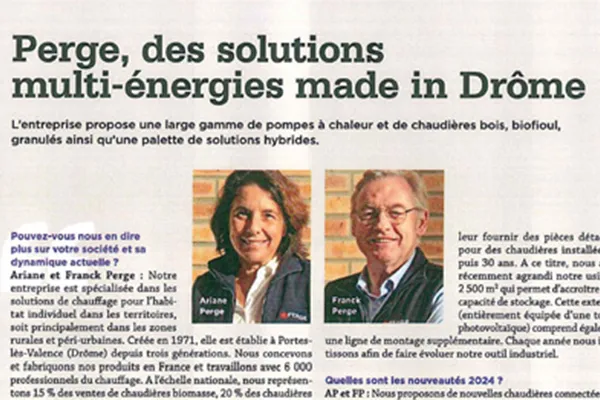 PERGE : des solutions multi énergies made in Drôme