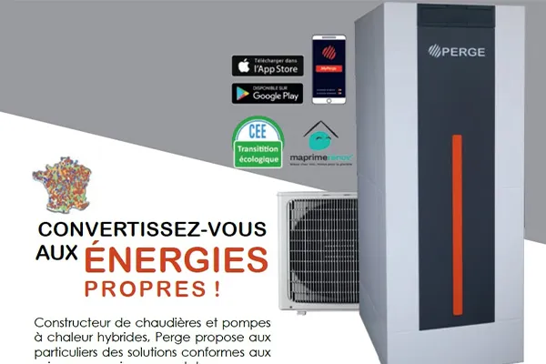 Août 2021, les chaudières Perge dans Maison & Jardin Magazine.
